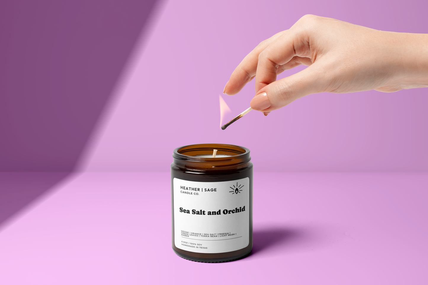 Sea Salt and Orchid Candle