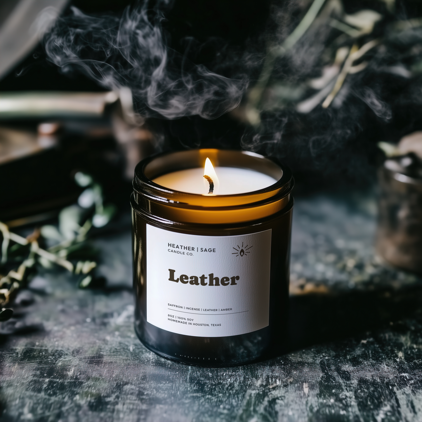 Leather Candle