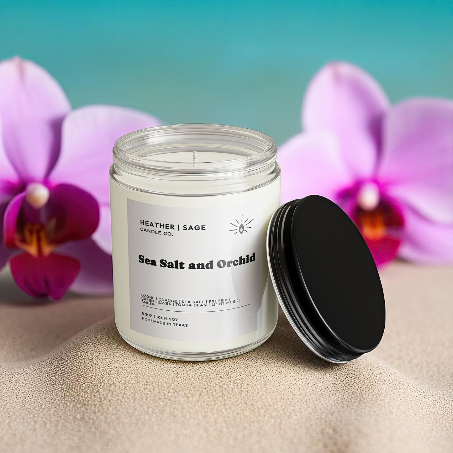 Sea Salt and Orchid Candle