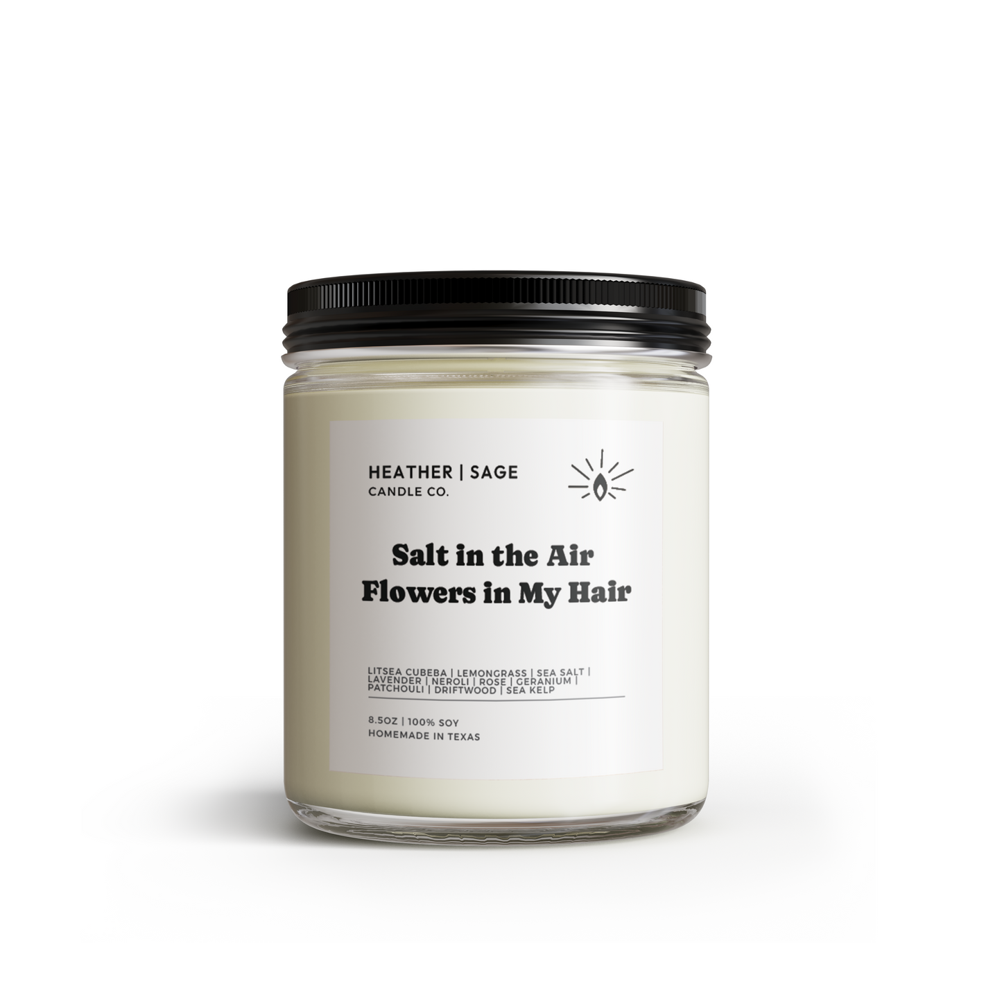 Salt in the Air Flowers in My Hair Candle