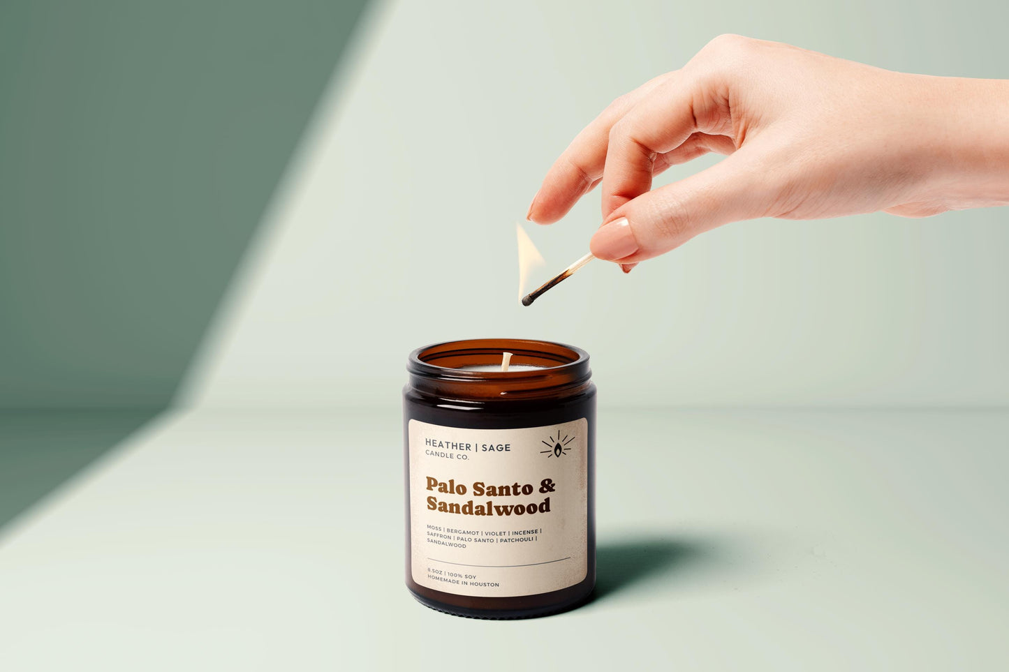 Palo Santo and Sandalwood Candle