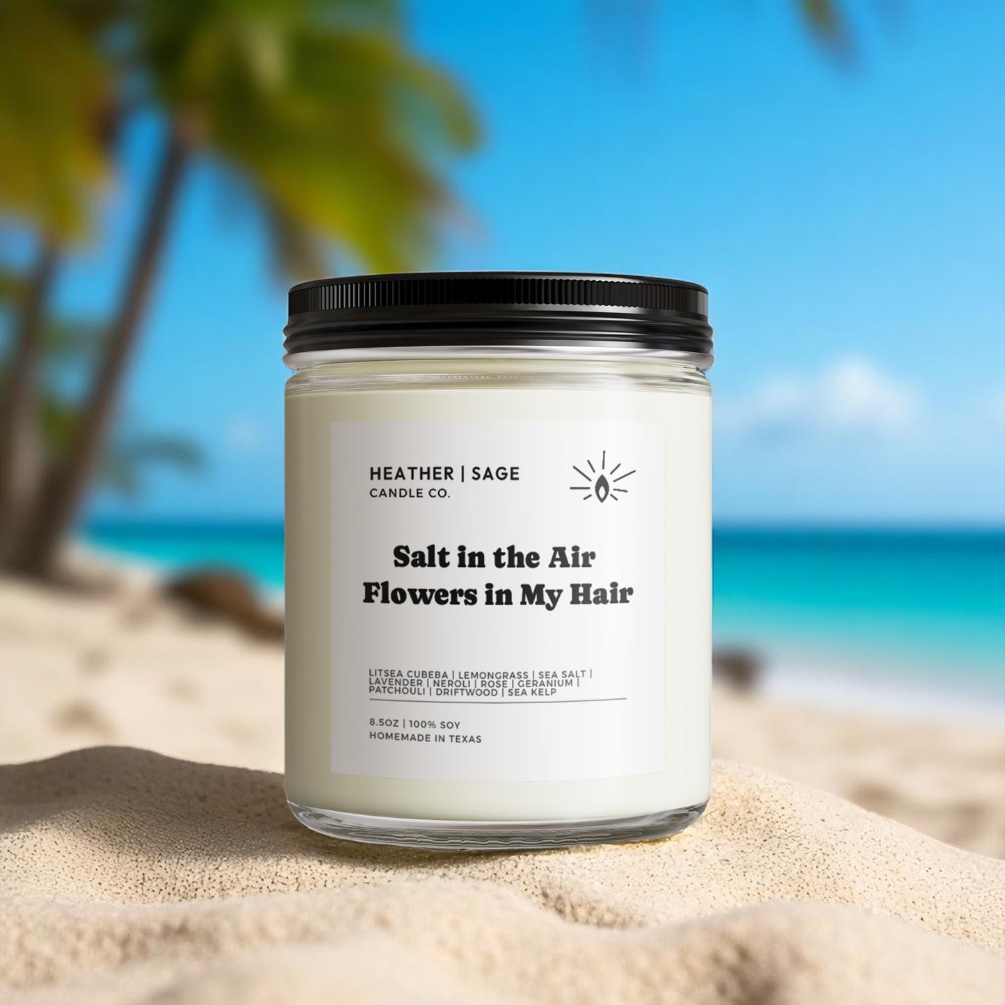 Salt in the Air Flowers in My Hair Candle